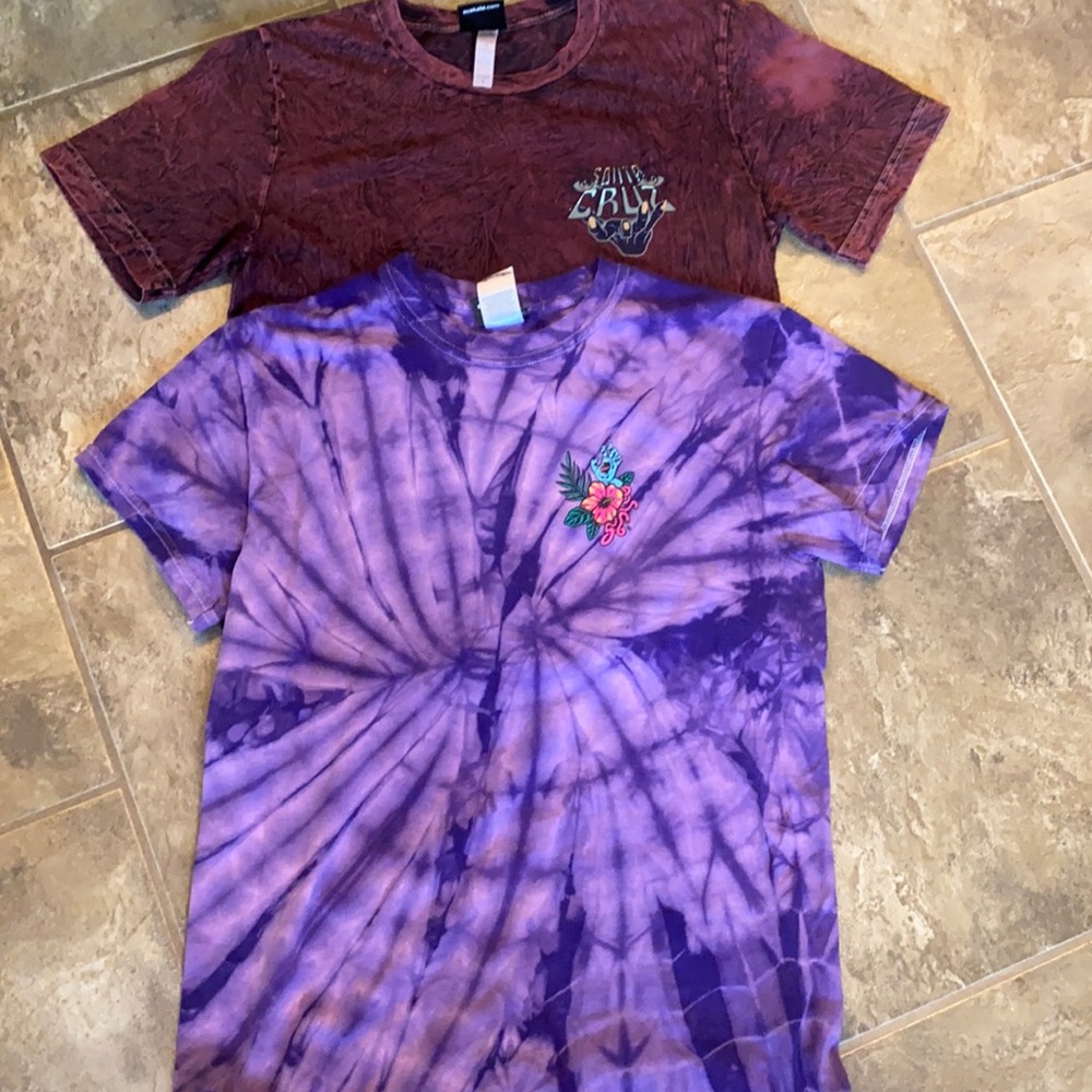 Santa Cruz tees. Small from Zumiez